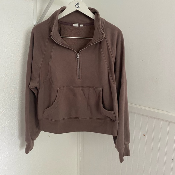 GAP mauve quarter zip sweatshirt - Picture 1 of 2